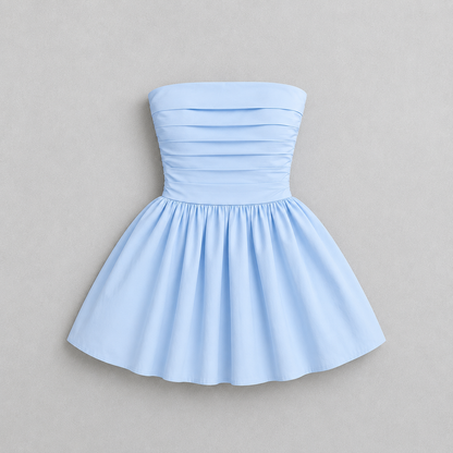 Vestido Valentina Celeste bebe