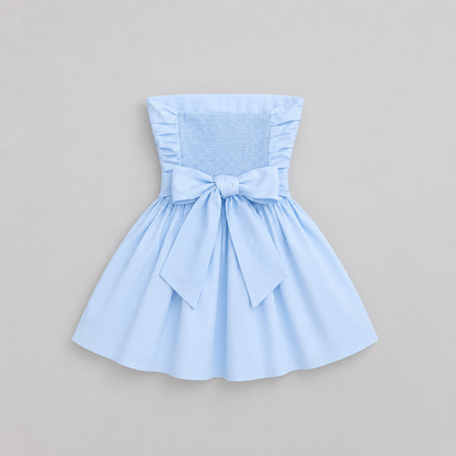 Vestido Valentina Celeste bebe